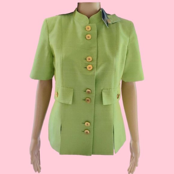 NWT 2023 Yves Saint Laurent Runway Military Jacket Blazer 4 S - Picture 1 of 13